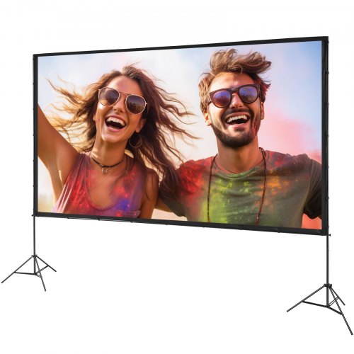 Projector Screen with Stand 150 inch 169 4K 1080 HD Outdoor Movie Screen