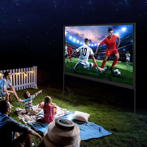 Projector Screen with Stand 100 inch 169 4K 1080 HD Outdoor Movie Screen