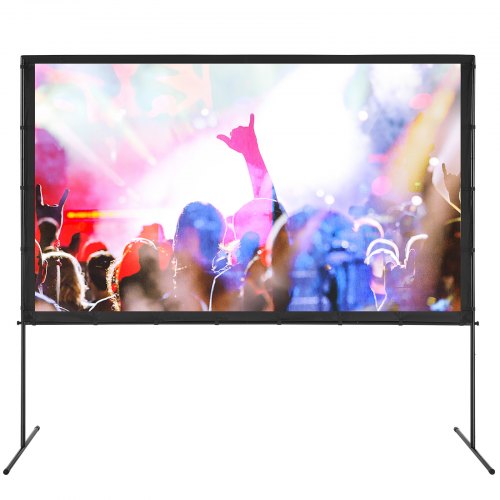 Projector Screen with Stand 100 inch 169 4K 1080 HD Outdoor Movie Screen