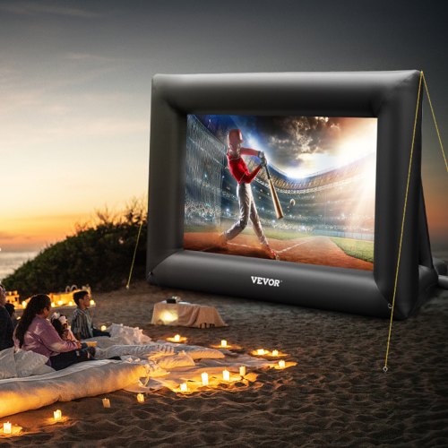 Inflatable Movie Screen 24FT Inflatable Projector Screen for outside with 360W