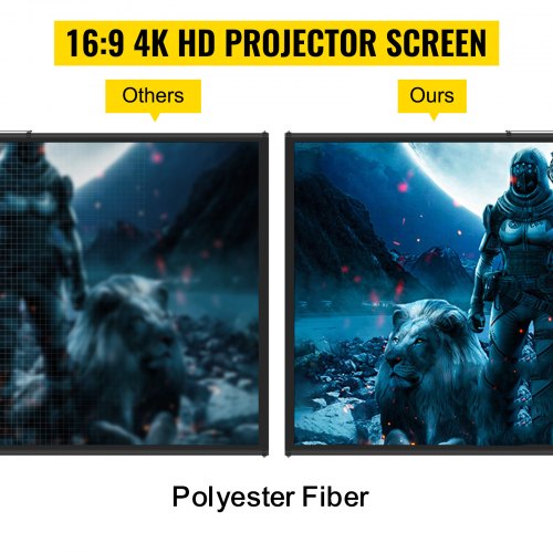 Tripod Projector Screen with Stand 70 inch 169 4K HD Projection Screen