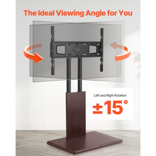 Universal TV Stand Table Top TV Stand for 3270 inch Screens Swivel and Height