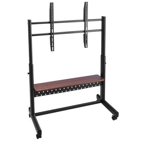 Rolling TV Stand Mobile TV Cart for 55100 Inch Screens Height Adjustable