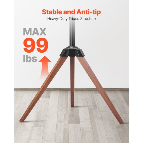 Tripod Easel TV Stand for 40-65 inch Flat Screen Curved TVs Up to 99 lbs