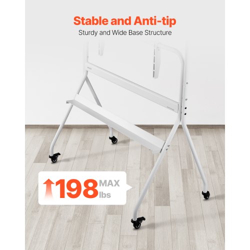 Rolling TV Stand Mobile TV Cart for 35100 Inch LEDLCDOLED FlatCurved