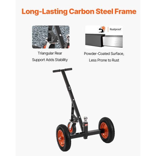 HeavyDuty Trailer Dolly 1000lbs Tongue Weight Capacity Carbon Steel