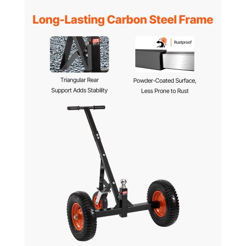 HeavyDuty Trailer Dolly 1200lbs Tongue Weight Capacity Carbon Steel