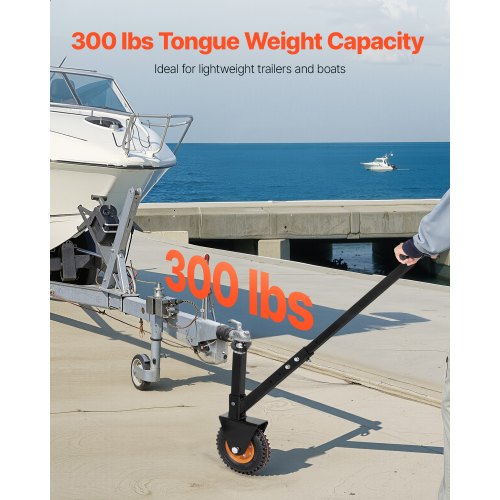 Trailer Dolly 300lbs Tongue Weight Capacity 16.5 inch and 22 inch Height