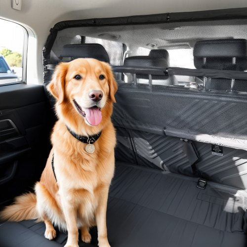 Dog Car Barrier 46 Wide Car Divider for Cargo Area Vehicle Pet Barrier