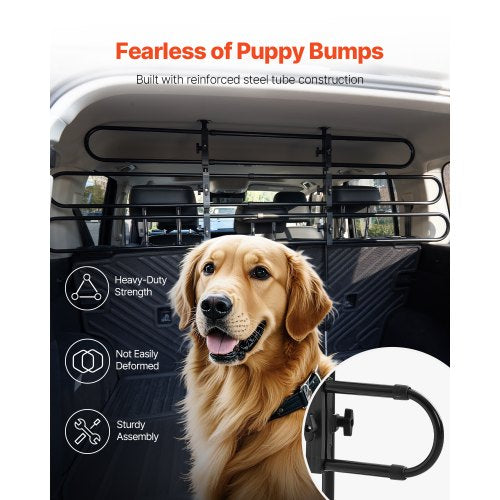 Dog Car Barrier Adjustable UniversalFit Vehicle Pet Barrier for Cars
