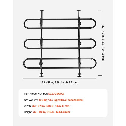 Dog Car Barrier Adjustable UniversalFit Vehicle Pet Barrier for Cars