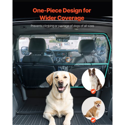 Dog Car Barrier 56 Wide Car Divider for Front Seats Installation Vehicle