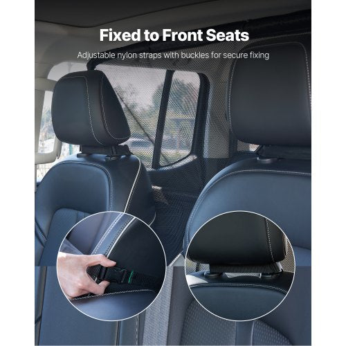 Dog Car Barrier 56 Wide Car Divider for Front Seats Installation Vehicle