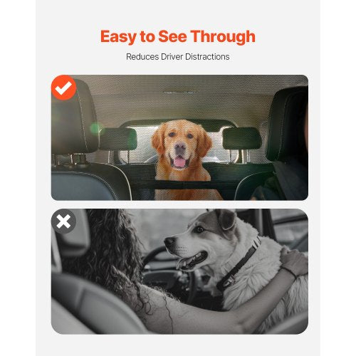 Dog Car Barrier 50 Wide Car Divider for Front Seats Installation Vehicle