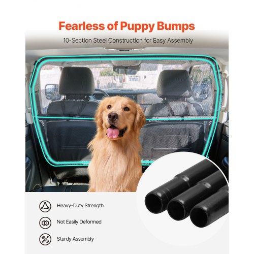 Dog Car Barrier 50 Wide Car Divider for Front Seats Installation Vehicle