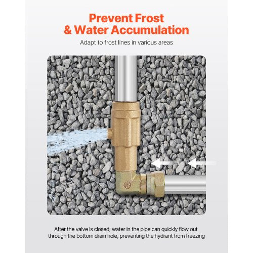 Frost Proof Yard Hydrant 425 FT FreezeProof Outdoor Faucet with 24 Bury