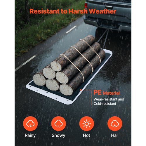 Yard Drag Sled 110 x 40 in 1600lbs Heavy Duty Utility Sled PE Drag Glider