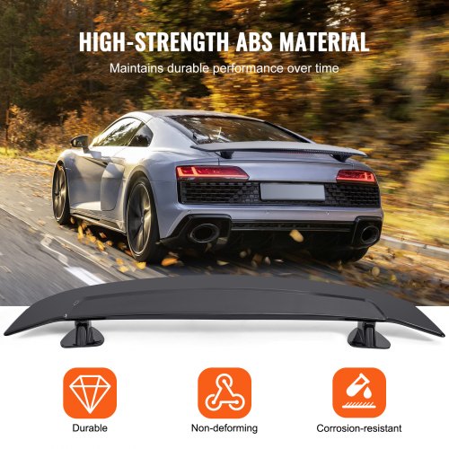 GT Wing Car Spoiler 46.3 inch Universal Spoiler Compatible with most