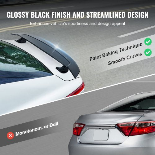 GT Wing Car Spoiler 46.3 inch Universal Spoiler Compatible with most