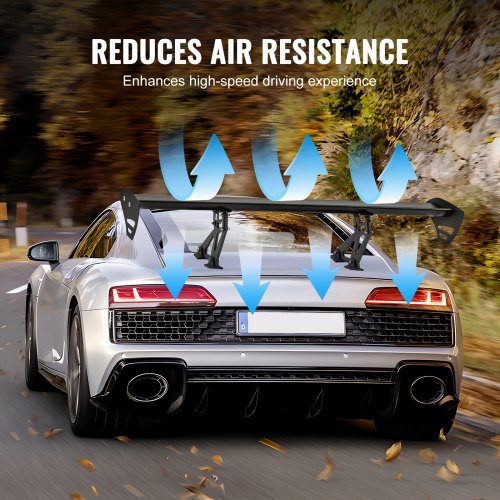 GT Wing Car Spoiler 43.3 inch Universal Spoiler with Single Deck