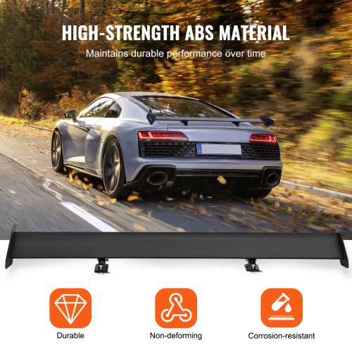 GT Wing Car Spoiler 43.3 inch Universal Spoiler with Single Deck