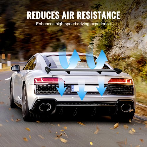 GT Wing Car Spoiler 43.3 inch Universal Spoiler with Single Deck