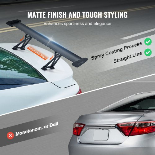 GT Wing Car Spoiler 43.3 inch Universal Spoiler with Single Deck