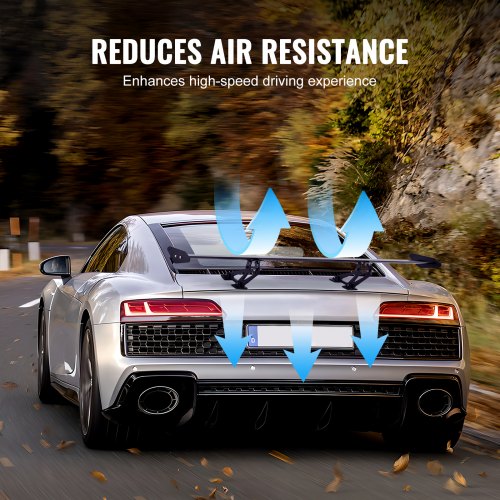 GT Wing Car Spoiler 43.3 inch Universal Spoiler with Single Deck