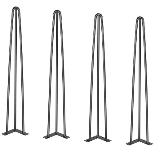 Hairpin Table Legs 28 Set of 4 Desk Legs 900lbs Load Capacity Hairpin