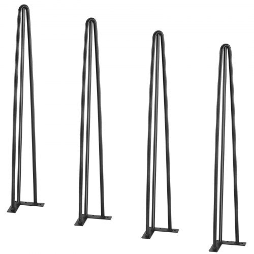 Hairpin Table Legs 28 Set of 4 Desk Legs 900lbs Load Capacity Hairpin