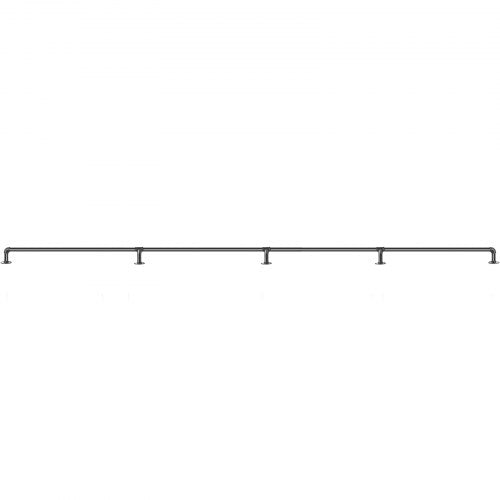 Pipe Stair Handrail 13FT Staircase Handrail 440LBS Load Capacity Carbon