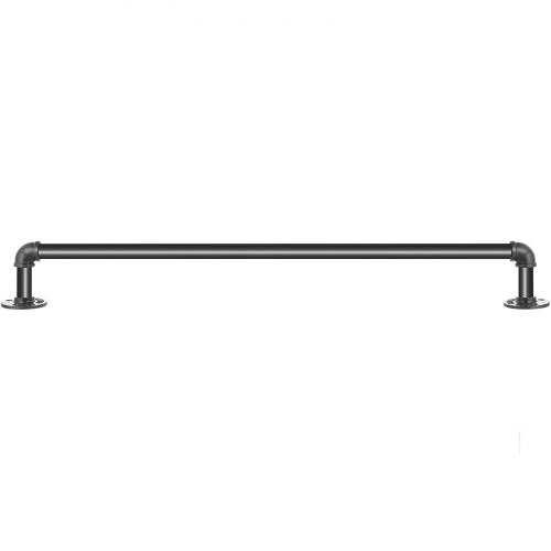 Pipe Stair Handrail 2FT Staircase Handrail 440LBS Load Capacity Carbon