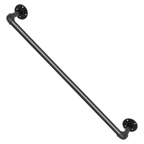 Pipe Stair Handrail 3FT Staircase Handrail 440LBS Load Capacity Carbon