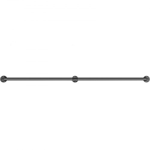 Pipe Stair Handrail 4FT Staircase Handrail 440LBS Load Capacity Carbon