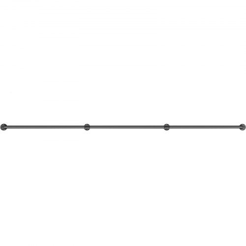 Pipe Stair Handrail 8FT Staircase Handrail 440LBS Load Capacity Carbon
