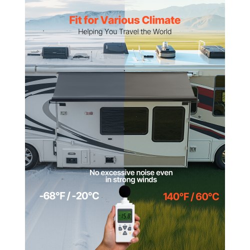 Camper Awning Fabric Replacement 1 to 7 Weatherproof Durable Slide