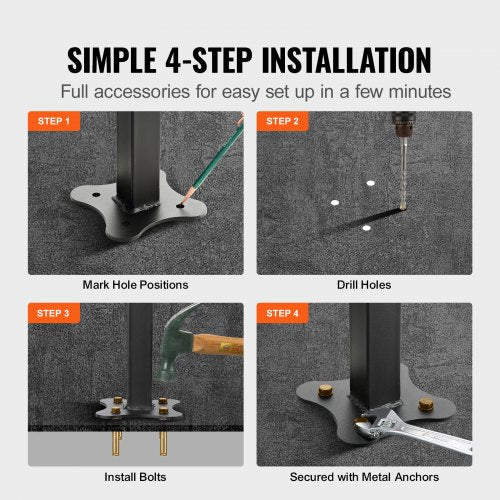 Outdoor Stair Railing Fits for 15 Steps Transitional Wrought Iron