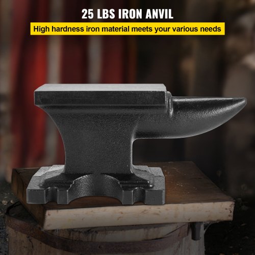 Cast Iron Anvil 25 Lbs11kg Single Horn Anvil with 68 x 3.5 inch