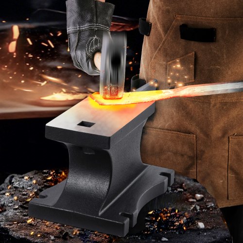 Cast Iron Anvil 100 Lbs45kg Single Horn Anvil with 104 x 5 in Countertop