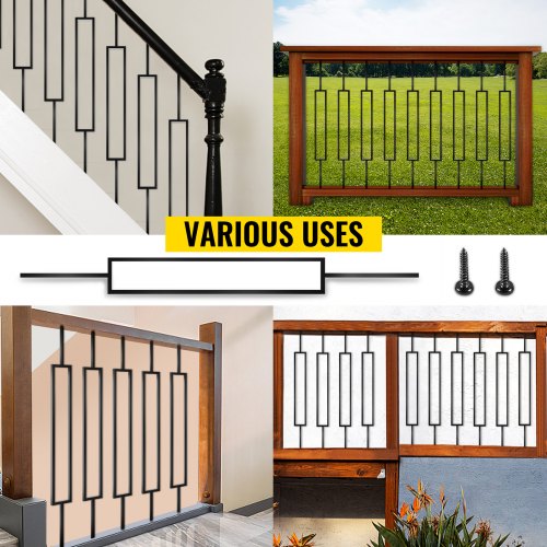 Deck Balusters 10 Pack Metal Deck Spindles 44x05 Staircase Baluster