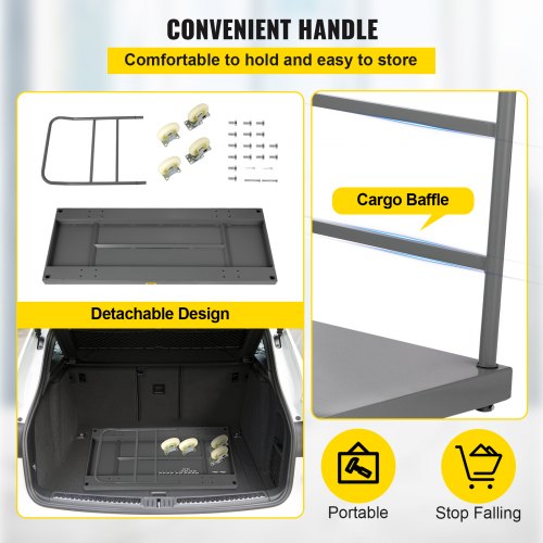 Flatbed Utility Cart Supports up to 2000 lbs Dimensions 47L x 24W x