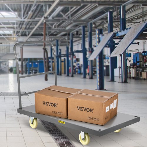 Flatbed Utility Cart Supports up to 2000 lbs Dimensions 47L x 24W x