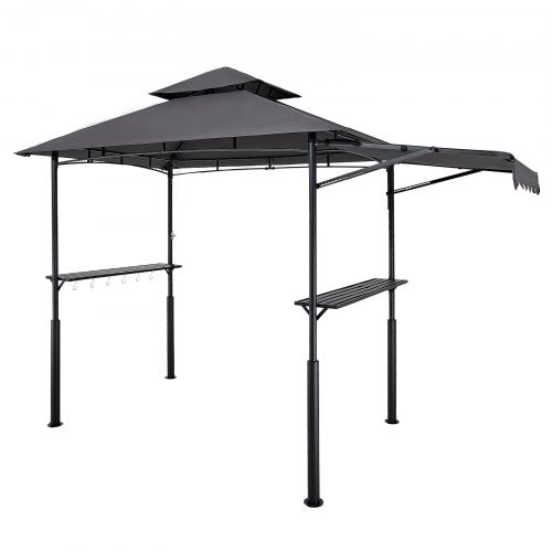 Grill Gazebo 8 x 5 ft DoubleTiered Top Reinforced BBQ Gazebo with Extra