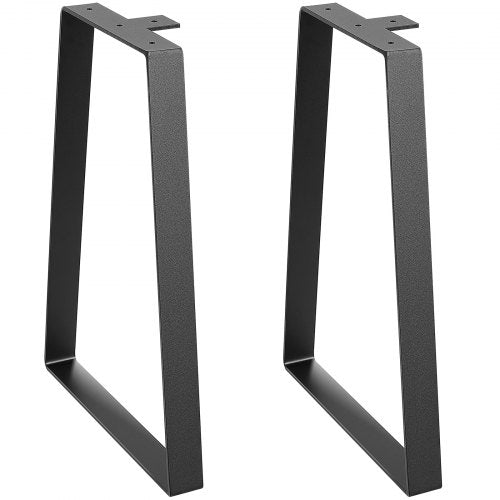 16 inch Trapezoid Steel Table Legs Replacement Furniture Legs Set of 2 for DIY