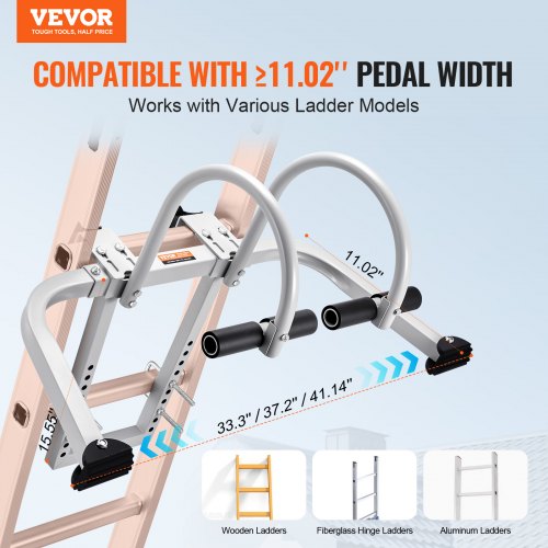 Ladder Stabilizer 2 in 1 Extension Wall Ladder Standoff Hook Roof Ridge