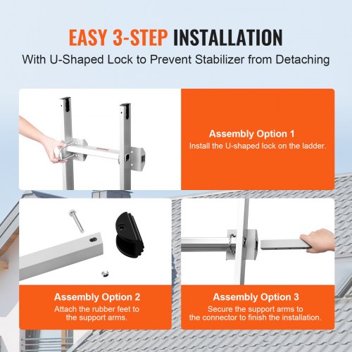 Ladder Stabilizer Extension Ladder Standoff Heavy Duty Wing SpanWall