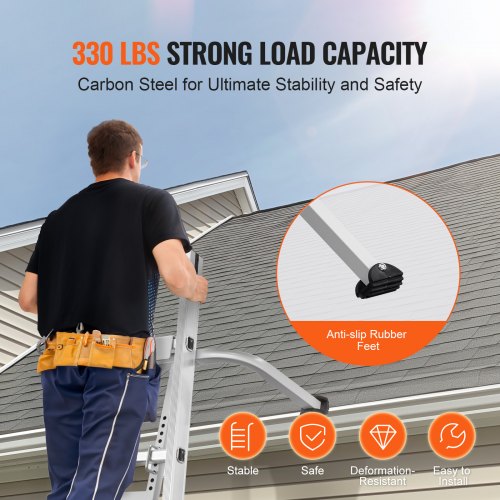 Ladder Stabilizer Heavy Duty Steel Ladder Roof Hook Ladder Stabilizer with Wing