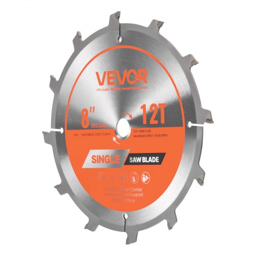 Dado Blade Set 8 inch Diameter 12 Sharp Alloy Teeth 58 inch Arbor Fine