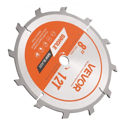 Dado Blade Set 8 inch Diameter 12 Sharp Alloy Teeth 58 inch Arbor Fine