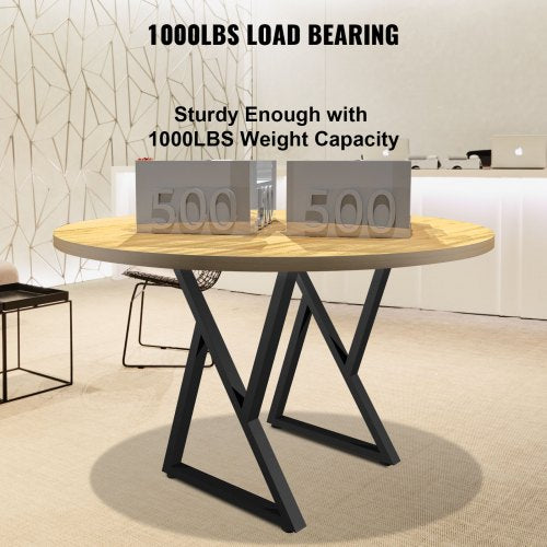Metal Table Legs 28x18 inch Desk Legs Set of 2 Heavy Duty Bench Legs Z